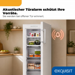 EXQUISIT GS5231-NF-H-040C weiss Gefrierschrank (C, 1430 mm hoch)