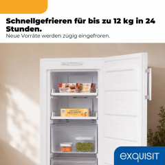 EXQUISIT GS5231-NF-H-040C weiss Gefrierschrank (C, 1430 mm hoch)