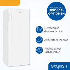 EXQUISIT GS5230-H-040D weiss Gefrierschrank (D, 1426 mm hoch)
