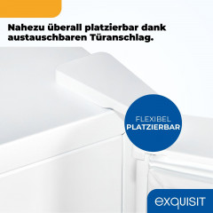EXQUISIT GS5230-H-040D weiss Gefrierschrank (D, 1426 mm hoch)