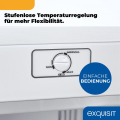 EXQUISIT GS5230-H-040D weiss Gefrierschrank (D, 1426 mm hoch)
