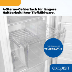 EXQUISIT GS5230-H-040D weiss Gefrierschrank (D, 1426 mm hoch)