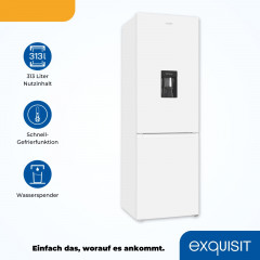 exquisit Kühl-/Gefrierkombination »KGC320-95-E-WS-040C« 185,8 cm hoch 60 cm breit