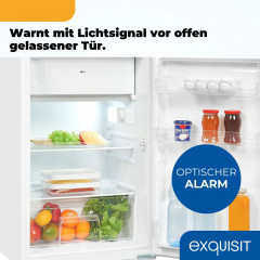 EXQUISIT EKS5131-4-E-040D Einbaukühlschrank (D, 880 mm hoch, Weiß)