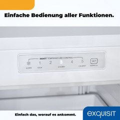 exquisit Gefrierschrank »GS230-HE-040D« 142 cm hoch 55 cm breit 4*-Gefrierschrank LED-Anzeige & Griff– leicht und bequem öffnen