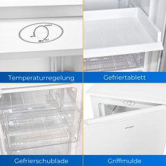 exquisit Gefrierschrank »GS111-041E« 85,5 cm hoch 48 cm breit Kompakter 4*-Gefrierschrank–flexibel, zuverlässig&leicht zu bedienen