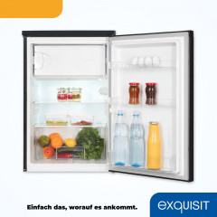 exquisit Kühlschrank »KS16-4-051C« 84,5 cm hoch 54,9 cm breit 107 L Mini-Kombi: stufenlos regulierbar, hell & für jede Küche
