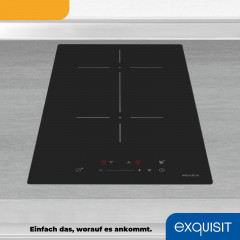EXQUISIT EKI300-B-380 Induktionskochfeld (290 mm breit, 2 Kochfelder)
