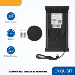 EXQUISIT EKI300-B-380 Induktionskochfeld (290 mm breit, 2 Kochfelder)