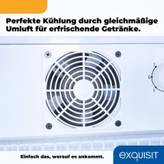 exquisit Getränkekühlschrank »GKS240-GT-160C weiss« 140 cm hoch 54 cm breit Alles auf einen Blick dank Isolierglastür zudem sehr energieeffizient