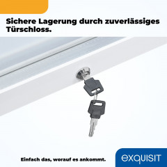 exquisit Getränkekühlschrank »GKS240-GT-160C weiss« 140 cm hoch 54 cm breit Alles auf einen Blick dank Isolierglastür zudem sehr energieeffizient