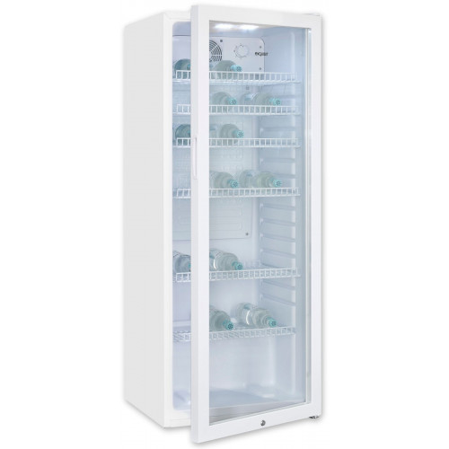exquisit Getränkekühlschrank »GKS240-GT-160C weiss« 140 cm hoch 54 cm breit Alles auf einen Blick dank Isolierglastür zudem sehr energieeffizient