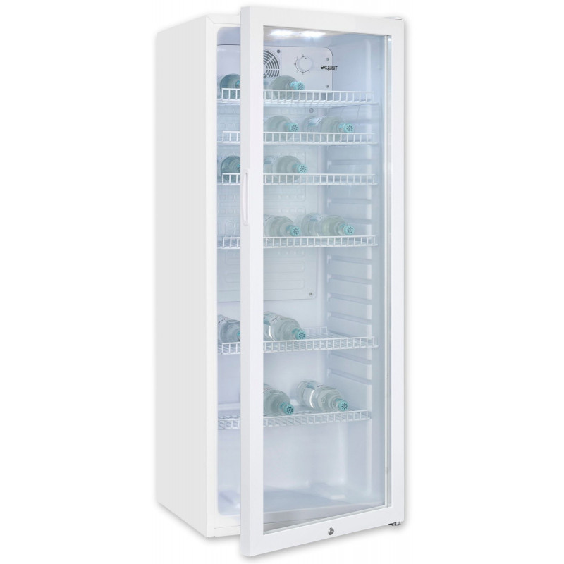 exquisit Getränkekühlschrank »GKS240-GT-160C weiss« 140 cm hoch 54 cm breit Alles auf einen Blick dank Isolierglastür zudem sehr energieeffizient