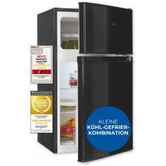 exquisit Kühl-/Gefrierkombination KGC90-30-E-040E schwarz »KGC90-30-E-040E schwarz« 85 cm hoch 47,5 cm breit