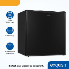 exquisit Gefrierschrank »GB40-150E schwarz« 51 cm hoch 47 cm breit Praktischer Mini-Gefrierschrank 4*-Gefrierfach, flexibel & einfach