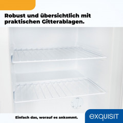 EXQUISIT GB60-150E weiss Gefrierschrank (E, 630 mm hoch)