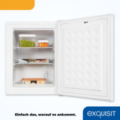EXQUISIT GB60-150E weiss Gefrierschrank (E, 630 mm hoch)