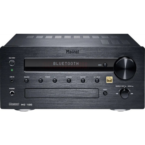 Magnat MC 100 Stereo Receiver 2x35 W Schwarz Bluetooth®, DAB+, High-Resolution Audio, USB, WLAN