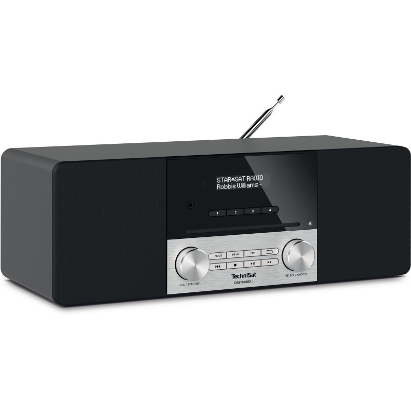 TECHNISAT DIGITRADIO 3 DAB+ Radio, Digital, DAB+, Bluetooth, Schwarz/Silber