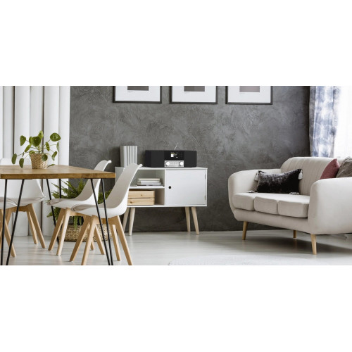 TechniSat DIGITRADIO 4 C Tischradio DAB+, UKW, DAB Bluetooth® Schwarz, Silber