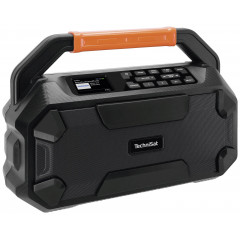 TechniSat DIGITRADIO 231 OD Baustellenradio DAB, DAB+, UKW AUX, Bluetooth® Weckfunktion, wiederaufladbar Schwarz