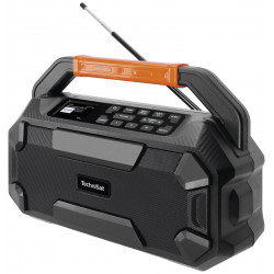 TechniSat DIGITRADIO 231 OD Baustellenradio DAB, DAB+, UKW AUX, Bluetooth® Weckfunktion, wiederaufladbar Schwarz TechniSat DIGITRADIO 231 OD Baustellenradio DAB, DAB+, UKW AUX, Bluetooth® Weckfunktion, wiederaufladbar Schwarz