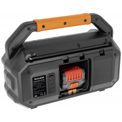 TechniSat DIGITRADIO 231 OD Baustellenradio DAB, DAB+, UKW AUX, Bluetooth® Weckfunktion, wiederaufladbar Schwarz