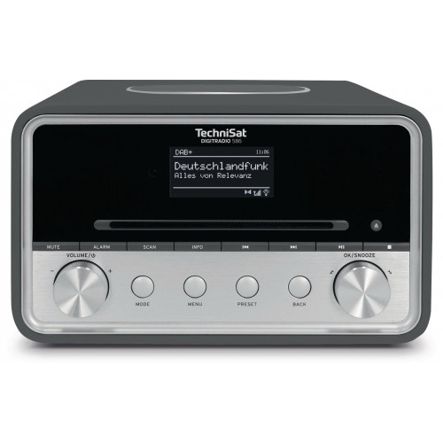 TECHNISAT DIGITRADIO 586 DAB+ Radio, AM, FM, DAB+, Internet Radio, Bluetooth, Anthrazit/Silber