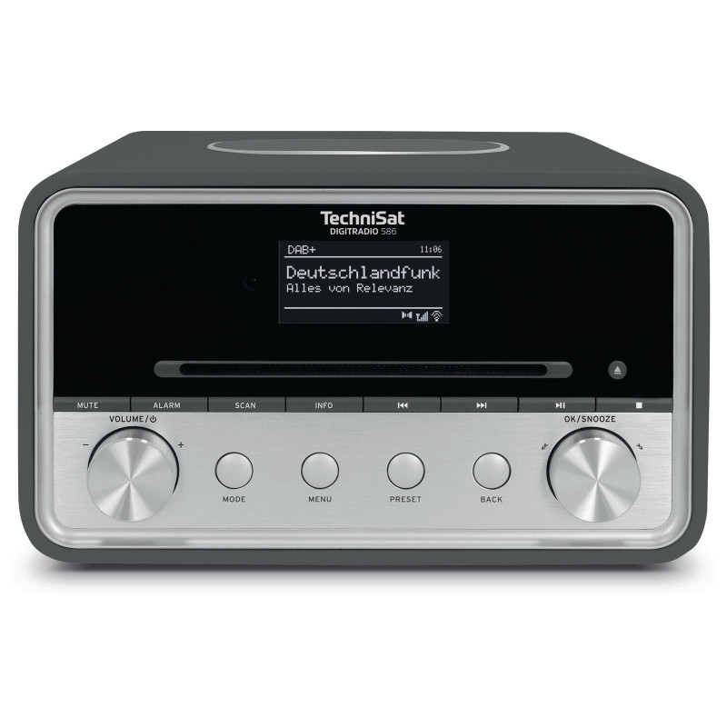 TECHNISAT DIGITRADIO 586 DAB+ Radio, AM, FM, DAB+, Internet Radio, Bluetooth, Anthrazit/Silber