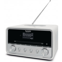 TECHNISAT DIGITRADIO 586 DAB+ Radio, AM, FM, DAB+, Internet Radio, Bluetooth, Weiß/Silber