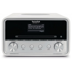 TECHNISAT DIGITRADIO 586 DAB+ Radio, AM, FM, DAB+, Internet Radio, Bluetooth, Weiß/Silber