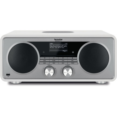 TECHNISAT DIGITRADIO 602 DAB+ Radio, AM, FM, DAB, DAB+, Internet Radio, Bluetooth, Weiß/Silber
