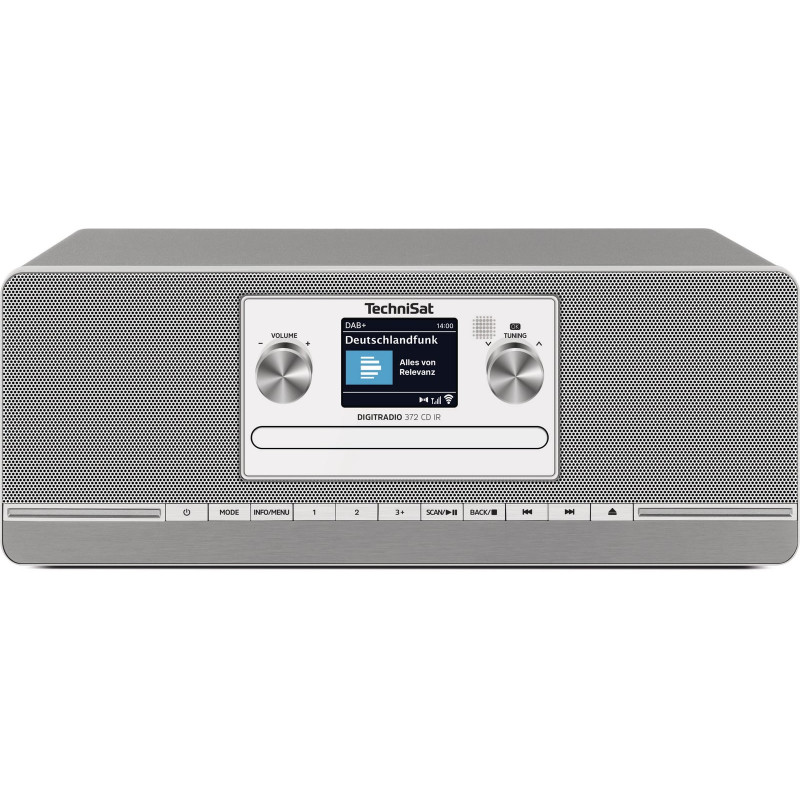 TECHNISAT DIGITRADIO 372 CD IR ANTHRAZIT/SILBER DAB+/UKW/Internet-Stereoradio, Hybrid, DAB+, Internet Radio, AM, FM, DAB, Bluetooth, Anthrazit/Silber