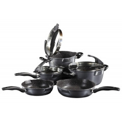 STONELINE Topf-Set »Future« Set, Kochtopf 20/24, Stieltopf 18 cm, Schmorpfanne 20/24 cm, 8 Stk. tlg. Aluminiumguss