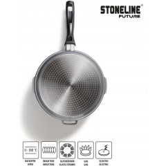 STONELINE Topf-Set »Future« Set, Kochtopf 20/24, Stieltopf 18 cm, Schmorpfanne 20/24 cm, 8 Stk. tlg. Aluminiumguss