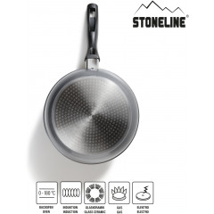 STONELINE Topf-Set Set, Bratentopf 20 cm, Kochtopf 20 cm, Kasserolle 18 cm, Pfanne 20/24 cm, 5 Stk. tlg. Aluminium