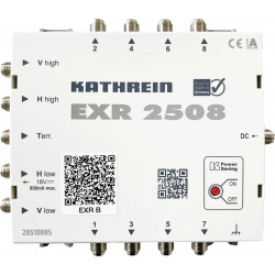 Kathrein EXR 2508 SAT Multischalter Eingänge (Multischalter): 5 (4 SAT/1 terrestrisch) Teilnehmer-Anzahl: 8