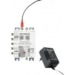 Kathrein EXD 1524 SAT Multischalter Kaskade Unicable Eingänge (Multischalter): 5 (4 SAT/1 terrestrisch) Teilnehmer-Anzahl: 24
