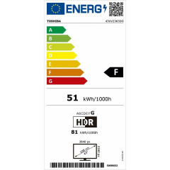 TOSHIBA 43UV2363DG LED TV (Flat, 43 Zoll / 109,22 cm, UHD 4K, SMART TV)