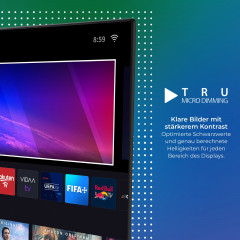 TOSHIBA 43UV3463DAW LED TV (Flat, 43 Zoll / 108 cm, UHD 4K, SMART TV)