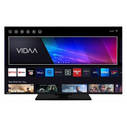 TOSHIBA 43UV3463DAW LED TV (Flat, 43 Zoll / 108 cm, UHD 4K, SMART TV)