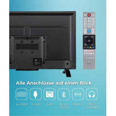Toshiba LED-Fernseher »32WV2F63DA« 80 cm/32 ″ HD ready Smart-TV