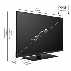 TELEFUNKEN XF32N750M LED TV (Flat, 32 Zoll / 80 cm, Full-HD)