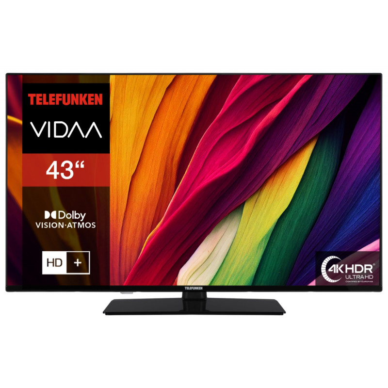 TELEFUNKEN XU43VP750M LED TV (Flat, 43 Zoll / 108 cm, UHD 4K, SMART TV)