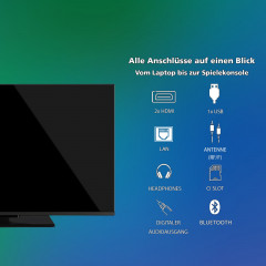 TOSHIBA 40QV3F63DAZ QLED TV (Flat, 40 Zoll / 100 cm, Full-HD, SMART TV)