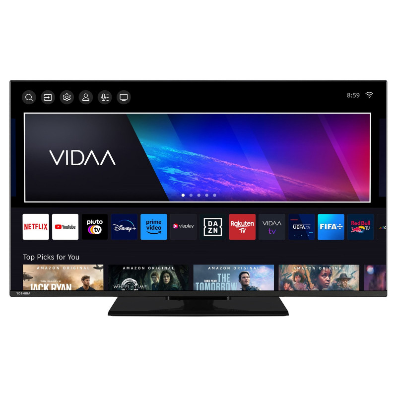 TOSHIBA 40QV3F63DAZ QLED TV (Flat, 40 Zoll / 100 cm, Full-HD, SMART TV)