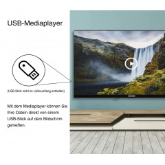 TELEFUNKEN XH32N750M LED TV (Flat, 32 Zoll / 80 cm, HD-ready)