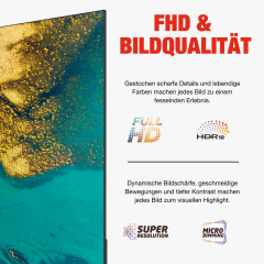 TELEFUNKEN XF40TP900S LED TV (Flat, 40 Zoll / 100 cm, Full-HD, SMART TV)
