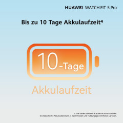 HUAWEI WATCH FIT 5 Pro + FreeBuds 7i Weiß Smartwatch und Kopfhörer Fluorelastomer, 130-210 mm, Black