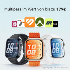 HUAWEI WATCH FIT 5 Pro + FreeBuds 7i Weiß Smartwatch und Kopfhörer Fluorelastomer, 130-210 mm, Black